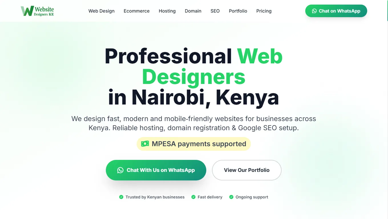 Portfolio page