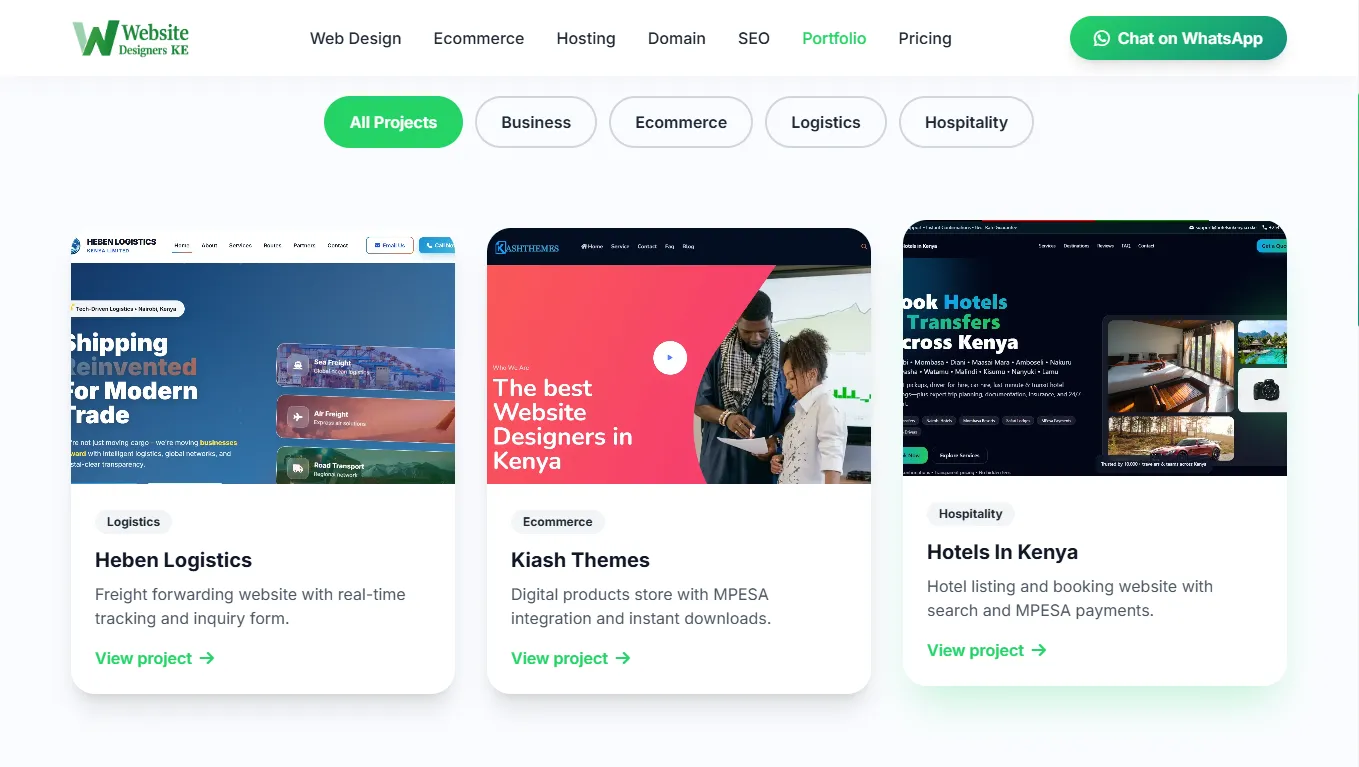 Pricing page